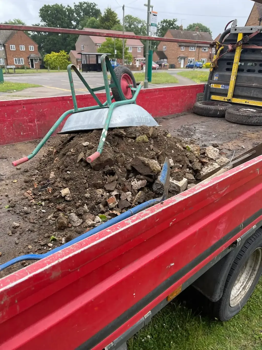 Quarter truck load — rubble cleared into Mr. Tippy's tipper